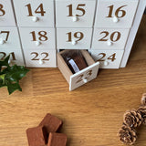 White Luxury Chocolate Wooden Advent Calendar