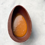 Milk Chocolate Easter Egg Part Filled with Caramel